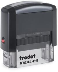 TRODAT - Bélyegző, TRODAT Ideal 4911 , fekete ház, fekete párnával (P2IDEAL4911) - irodaszermost