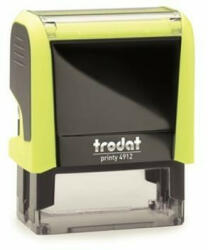 TRODAT - Bélyegző, TRODAT Printy 4911, neon citromsárga ház, fekete párnával (IT4911SK) (4911)