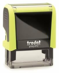 TRODAT - Bélyegző, TRODAT Printy 4911 , neon citromsárga ház, fekete párnával (4911) - molnarpapir