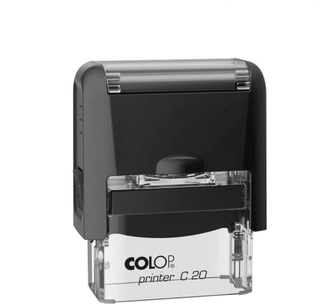 Colop - Bélyegző C20 Colop fekete átlátszó ház/fekete párna (58389)