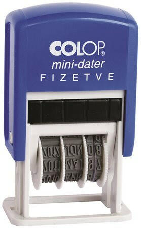 COLOP - Dátumbélyegző, COLOP "S 160/L", Fizetve (IC1051658) - fapadospatron