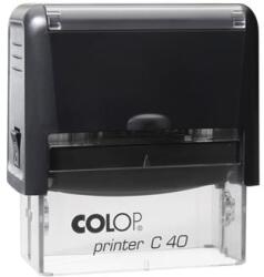 COLOP - Bélyegző, COLOP Printer C 40, fekete cserepárnával (IC1524000U) - irodasziget