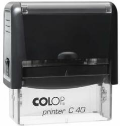 COLOP - Bélyegző, COLOP Printer C 40, kék cserepárnával (IC1524007U) (01524007)