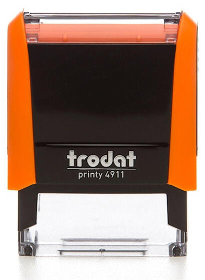 TRODAT - 4911 Printy 4.0 neon narancs bélyegző (4911-NN-FK) - haztartasibolt