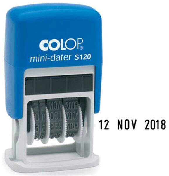 COLOP - Dátumbélyegző, fordított, COLOP "S120" 01051206 (01051206)