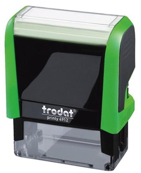 TRODAT - Bélyegző TRODAT Printy 4.0 4912 almazöld ház fekete párna (4912Z/F) - forpami