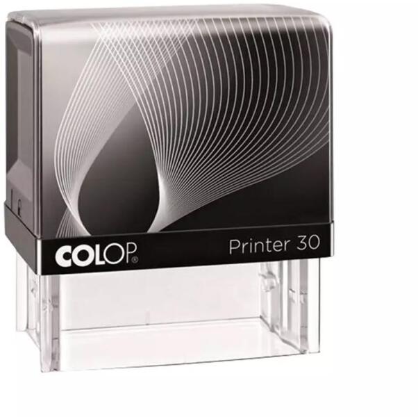 Colop - Bélyegző IQ30 Printer Line Colop átlátszó fekete ház/fekete párna (15314152)
