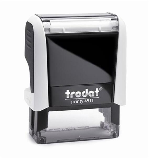 TRODAT - Bélyegző TRODAT Printy 4.0 4911 fehér ház fekete párna (4911F/H) - forpami