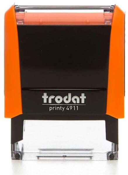 Trodat - 4911 Printy 4.0 neon narancs bélyegző (4911-NN-FK) - tintasziget