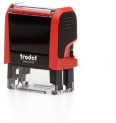 TRODAT - Bélyegző, TRODAT Printy 4912, piros ház, fekete párnával (IT4912P) - becsiirodaker