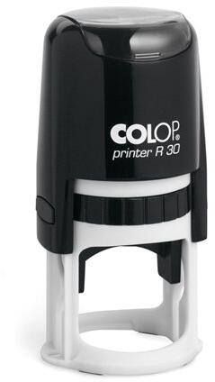 COLOP - Bélyegző, kör, COLOP Printer R 30 , kék cserepárnával (01033060) - fodicoaruhaz