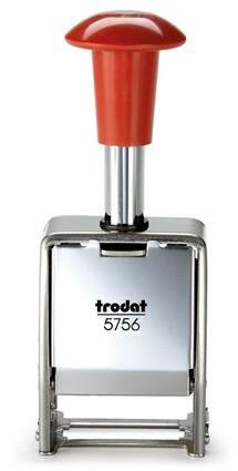 TRODAT - Sorszámbélyegző, automata, fém, 6 karakter, TRODAT (5756/M UNG) - irodaszermost