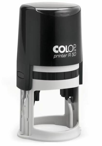Colop - Bélyegző kör R50 Printer Colop fekete ház/fekete párna (15314265)