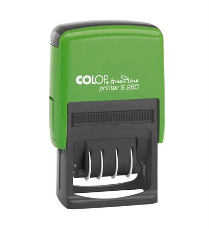 COLOP - BÉLYEGZŐ dátum + szöveg COLOP S 260 szövegméret: 24x45mm Green Line (01066000)