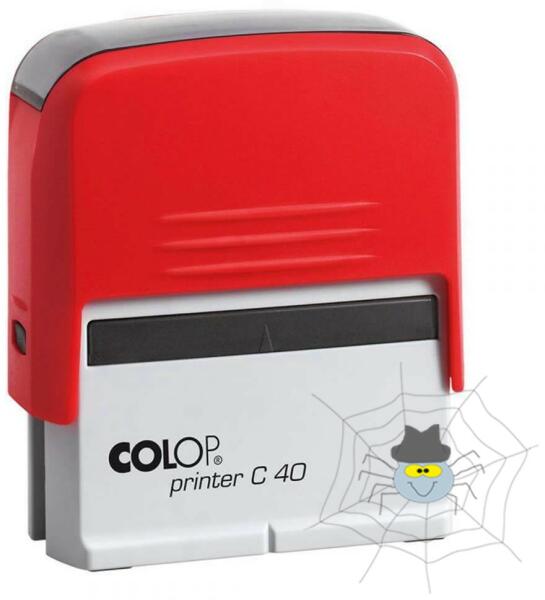 Colop - Bélyegző C40 Colop piros ház/fekete párna