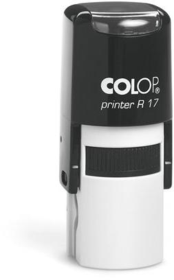 COLOP - Bélyegző, kör, COLOP Printer R 17 , fekete párna (IC1031700)