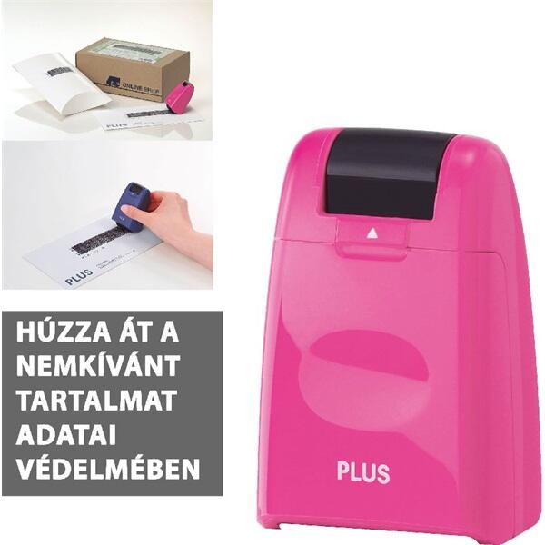 Plus Japan 26mmx50m pink szöveget titkosító adatvédelmi bélyegző (38093) - bestbyte
