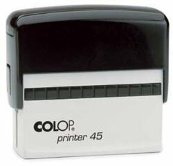 COLOP - Bélyegző, COLOP Printer 45 , fekete párnával (01264500) - kellekanyagonline