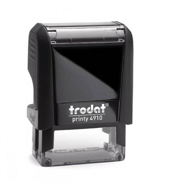 TRODAT - Bélyegző TRODAT Printy 4910 fekete ház kék párna 4910/FK K (4910/FK K)