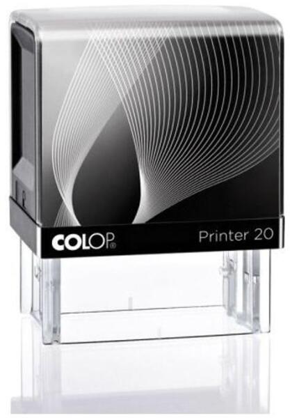 COLOP - Bélyegző COLOP Printer IQ20 fekete ház fekete párna (BE01462000) - forpami