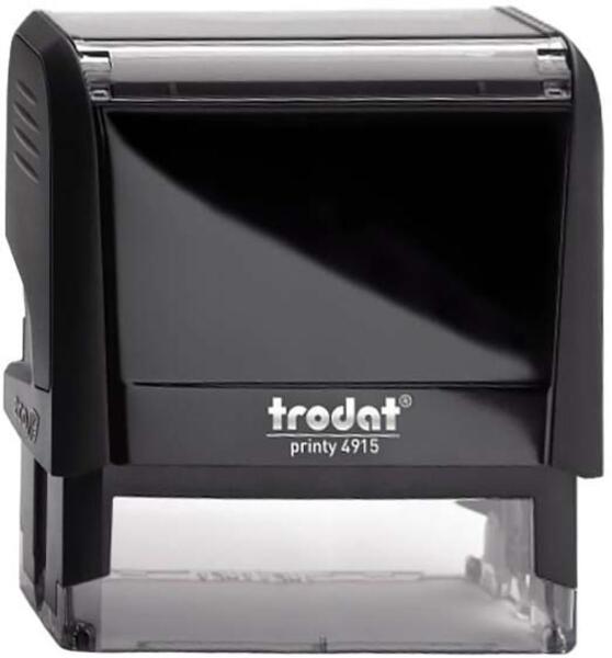 TRODAT - Bélyegző TRODAT Printy 4.0 4915 fekete ház kék párna (4915/F K) - forpami