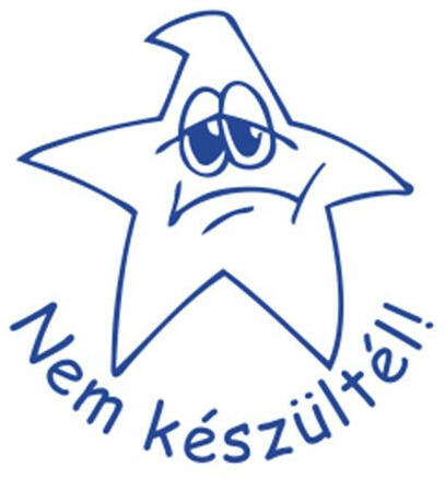 COLOP - Bélyegző, motivációs, Nem készültél! , COLOP "N43-kék", kék (IC18034308) - fapadospatron
