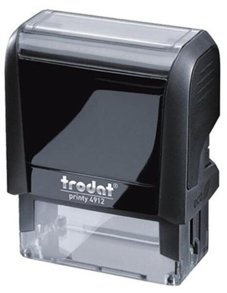 TRODAT - Bélyegző TRODAT Printy 4.0 4912 eco-fekete ház fekete párna (4912F/F) - forpami