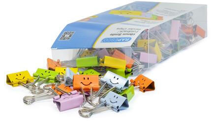 Rapesco - Bindercsipesz, 19 mm, RAPESCO, "Fun", vegyes színek (IR1428) (IR1428)