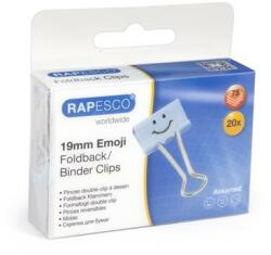 Rapesco - Bindercsipesz, 19 mm, Fun, RAPESCO, világoskék (IR1350) - pencart