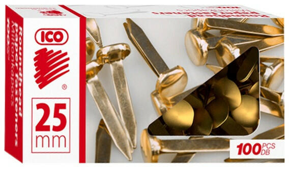 ICO - Milton kapocs ICO 444 25mm rezezett (7350030000) - papir-bolt