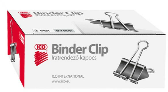 ICO - Binder csipesz 51mm 12 darabos (7350082011) - papir-bolt