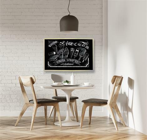 vidaXL - szabadon álló kétoldalas cédrusfa iskolatábla 40 x 60 cm (246430) - vidaxl