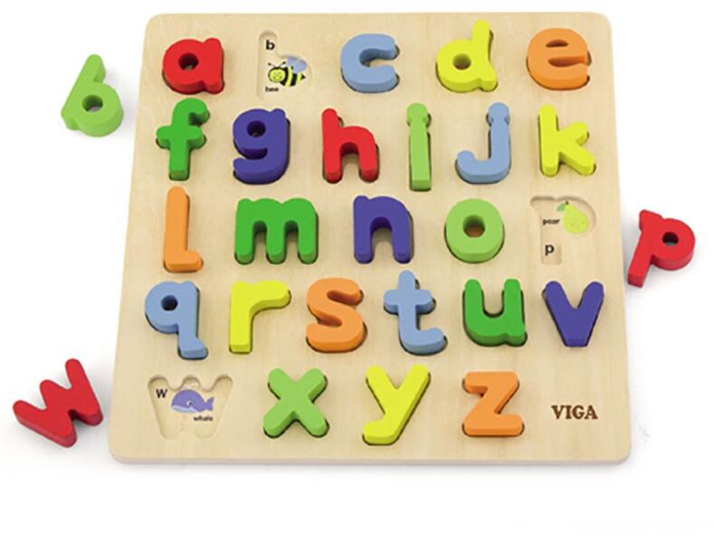 Viga Toys - Fa ábécé Viga (52262-viga-50125-abc)