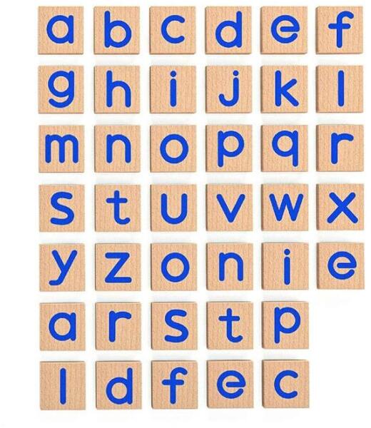 Viga Toys - Fából készült mágneses betűk Viga