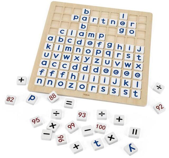 Viga Toys - Fa ábécé és számolás Viga - lubeka