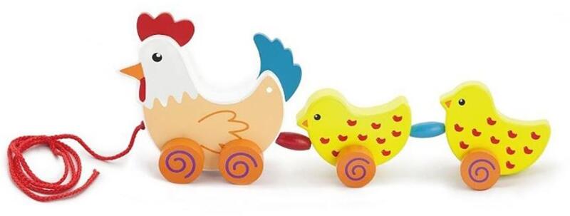 Viga Toys - Fa húzós játék Viga Hen - lubeka
