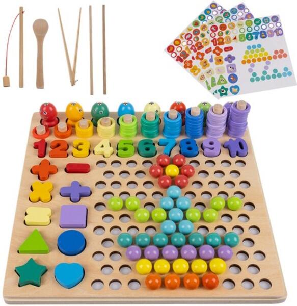 Kruzzel - Fa gyöngyös puzzle gyerekeknek (id_15554-code_17252)