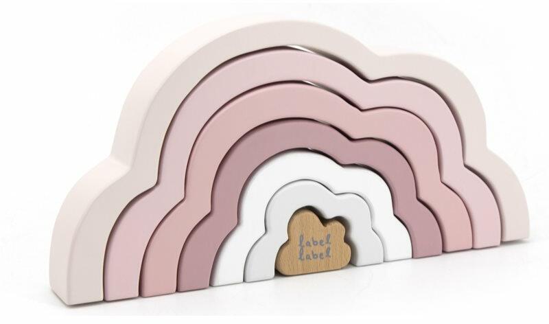 Label Label - Rainbow Puzzle Cloud összecsukható szivárvány Pink