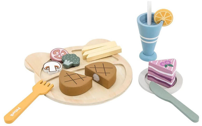 Viga Toys - Fa ebédkészlet Viga - babacokmok
