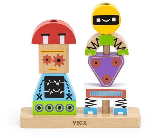 Viga Toys - Fa blokkok Viga Robot - lubeka