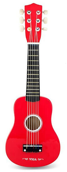 Viga Toys - Gitár Viga piros - babacokmok