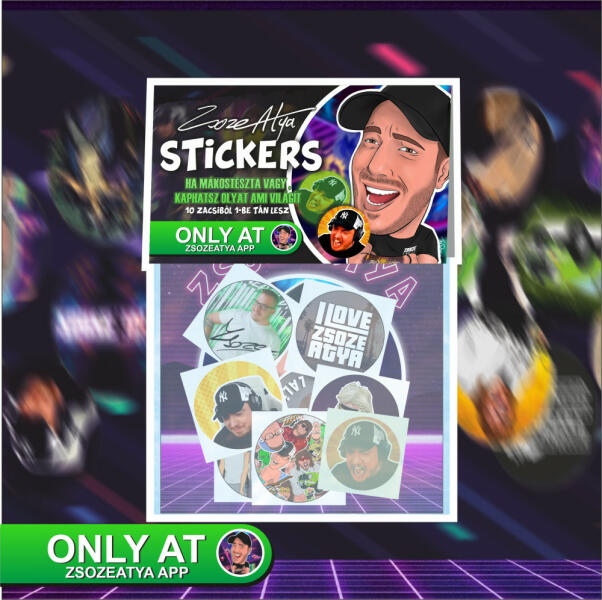 ZsozeAtya Stickers - 3 csomag (zsoze_stickers_3)