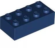 LEGO® - 3001c63 - LEGO sötétkék kocka 2 x 4 méretű (3001c63)