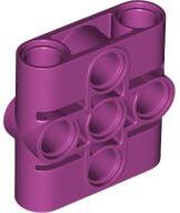 LEGO® - 39793c71 - LEGO magenta technic panel lap 1 x 3 x 3 méretű 5 lyukkal (39793c71)