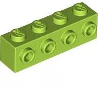 LEGO® - 30414c34 - LEGO lime kocka 1 x 4 méretű oldalán 4 bütyökkel (30414c34)