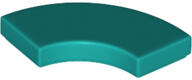 LEGO® - 27925c39 - LEGO sötét türkiz csempe 2 x 2 méretű, íves sarok (macaroni) (27925c39)