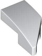 LEGO® - 29120c1 - LEGO fehér lejtő, íves, 2 x 1 méretű, lecsapott balos (29120c1)