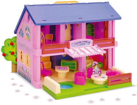 Melissa & Doug - Emeletes Babaház Lifttel