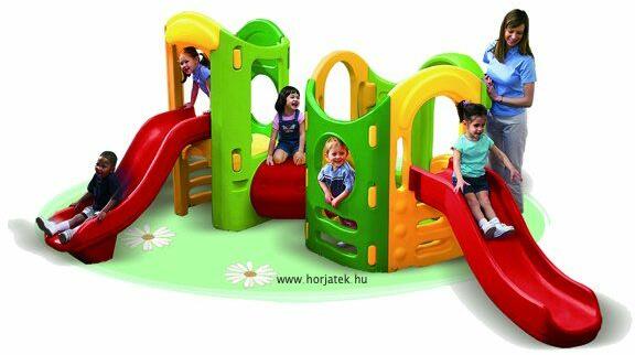 Smoby - Autó mászóka Adventure Car Smoby hanggal, homokozóval és 150 cm csúszdával UV védelemmel 18 hó-tól (SM840205)