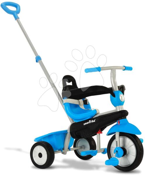 smarTrike - Tricikli tolókarral Lollipop Blue smarTrike lengéscsillapítóval és szabadonfutó kerékkel kék 10 hó-tól (ST6070900)